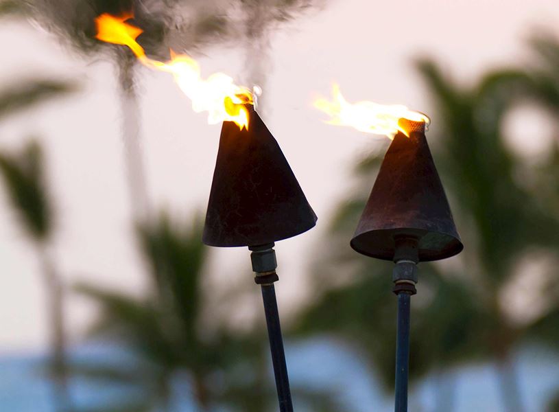 Tiki Torches in Kahului, Hawaii