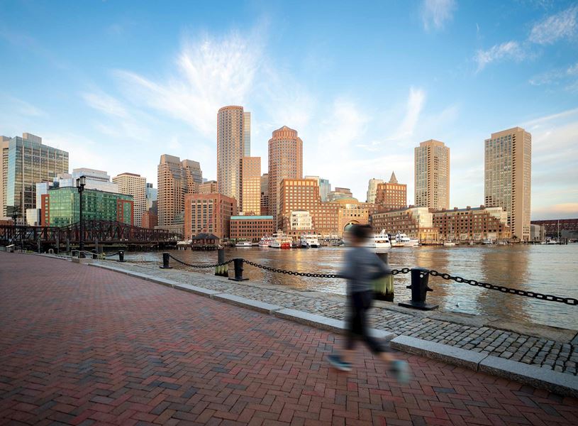 Jogger in Boston, USA
