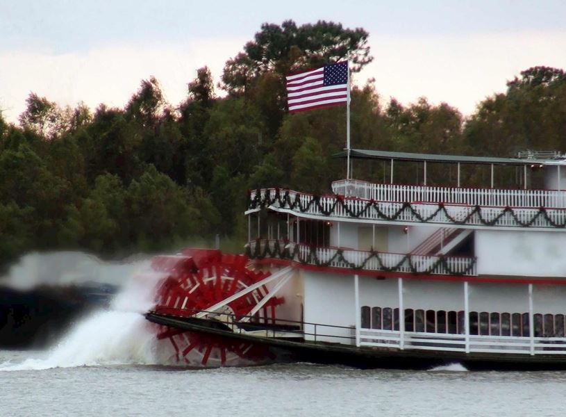 Steamer boat in Natchez, USA
