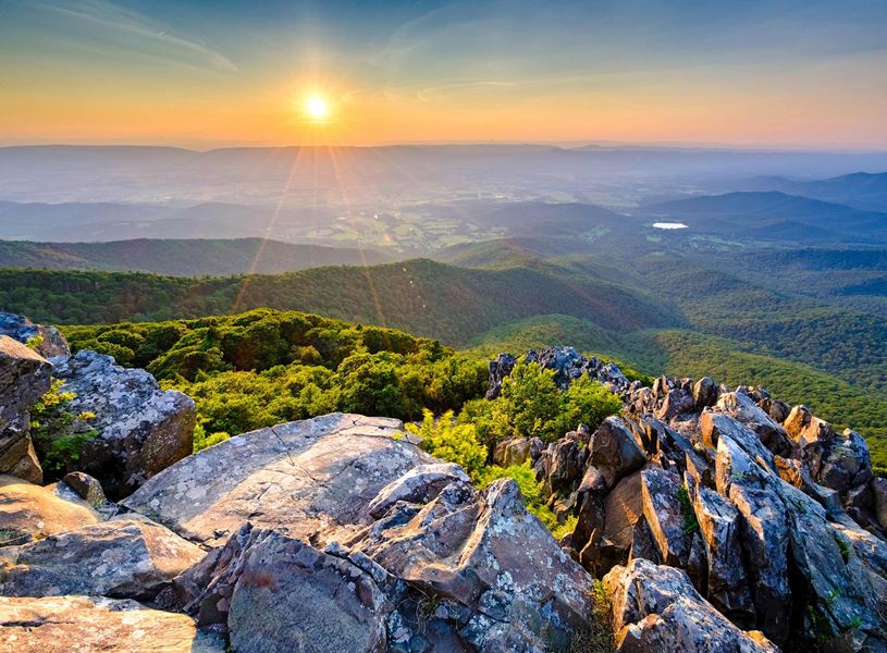 View of Shenandoah National Park, USA