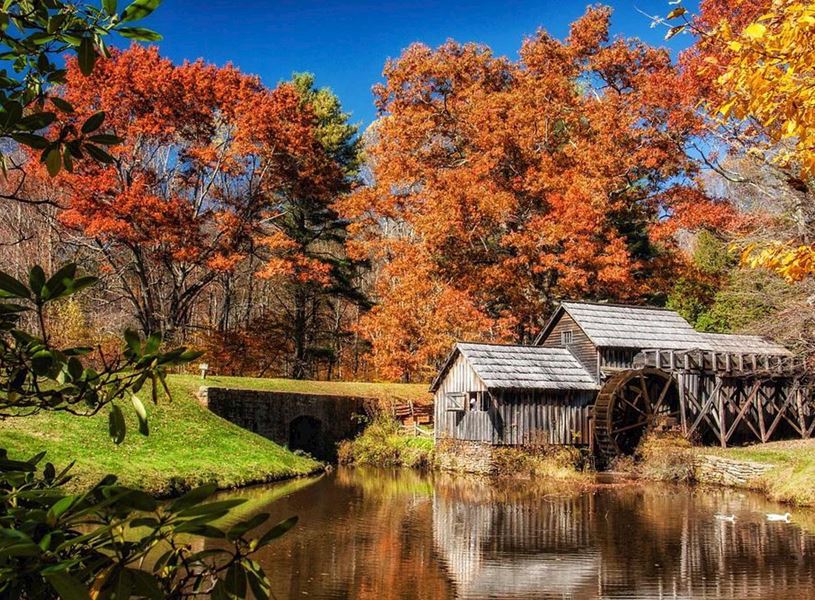 View of a lake in Charlottesville, USA