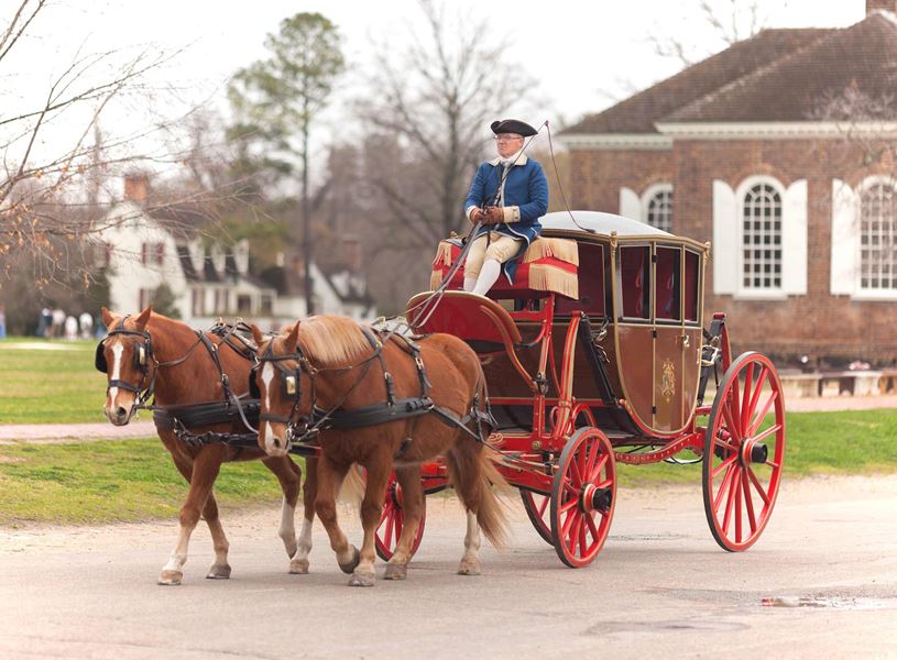 Carriage ride in Williamsburg, USA