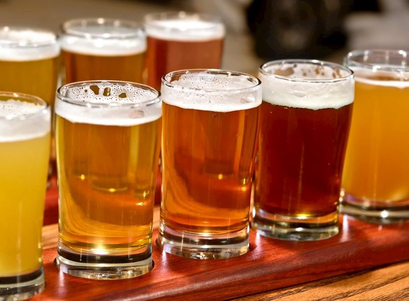 Glasses of Beer in Montreal, Canada