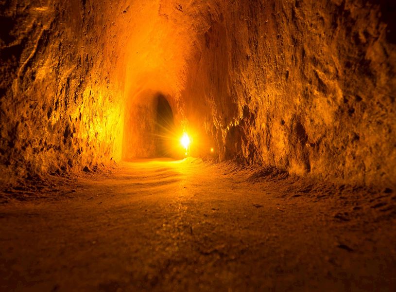 Light in Cu Chi Tunnels, Vietnam