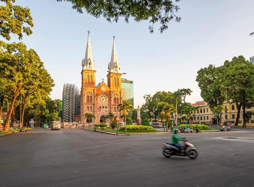 Notre Dame Cathedral in Ho Chi Minh City, Vietnam
