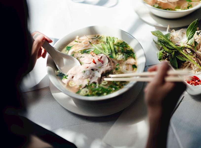 Food, Pho Soup in Hoi An, Vietnam
