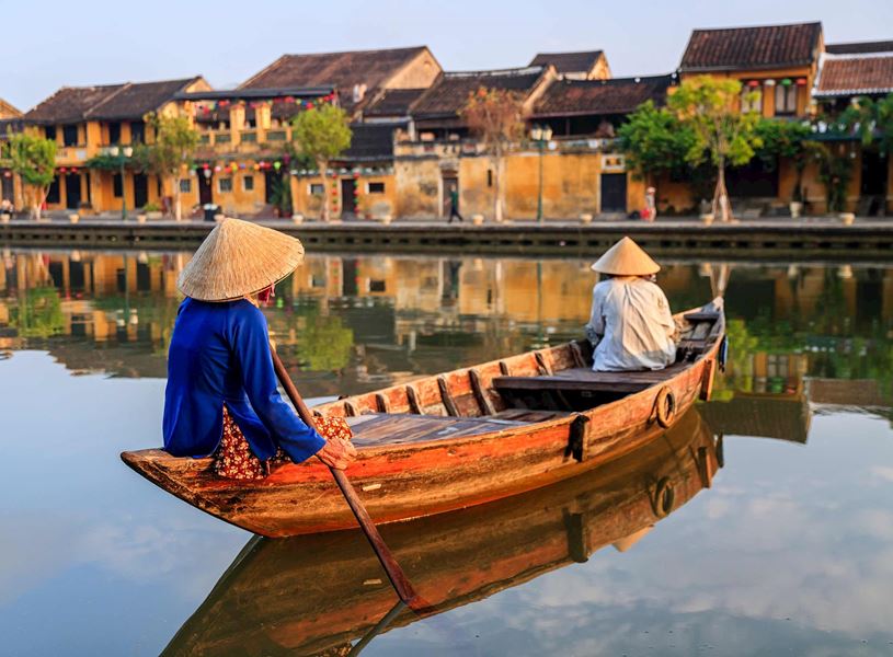 Women in Boat, Hoi An, Vietnam