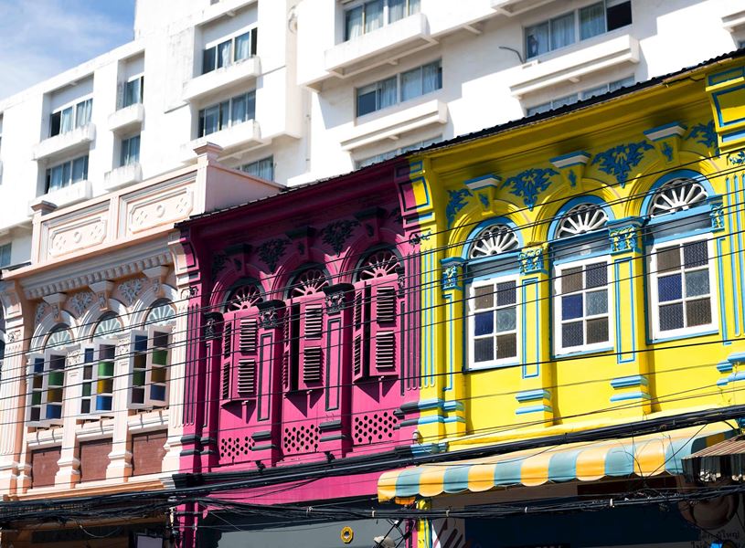 Colourful Terrace in Phuket, Thailand