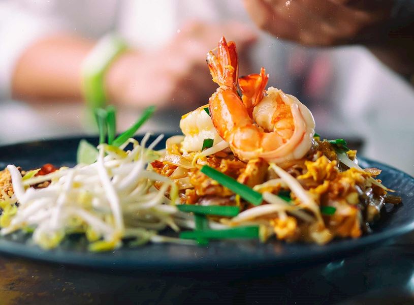 Food, Pad Thai Noodles in Phuket, Thailand