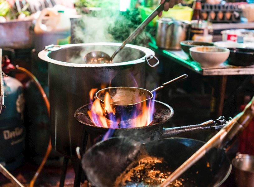 Cooking in Bangkok, Thailand