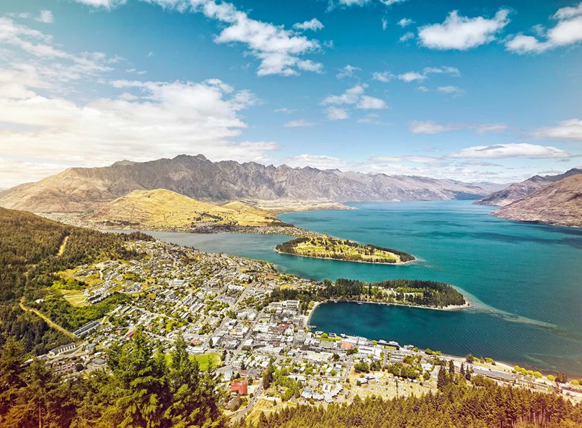 View of Queenstown, New Zealand