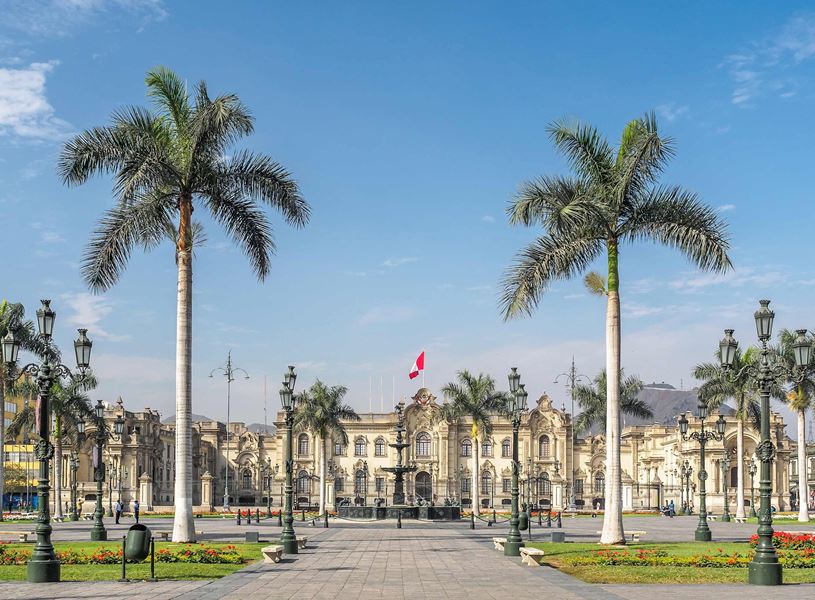 The Government Palace of Peru in Lima, Peru