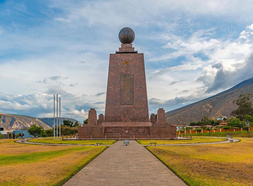 Equator Line Monument in Quito, Ecuador