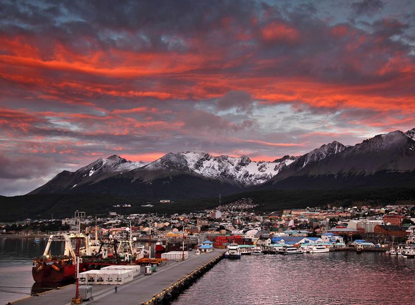 View of Ushuaia Port, Ushuaia, Argentina