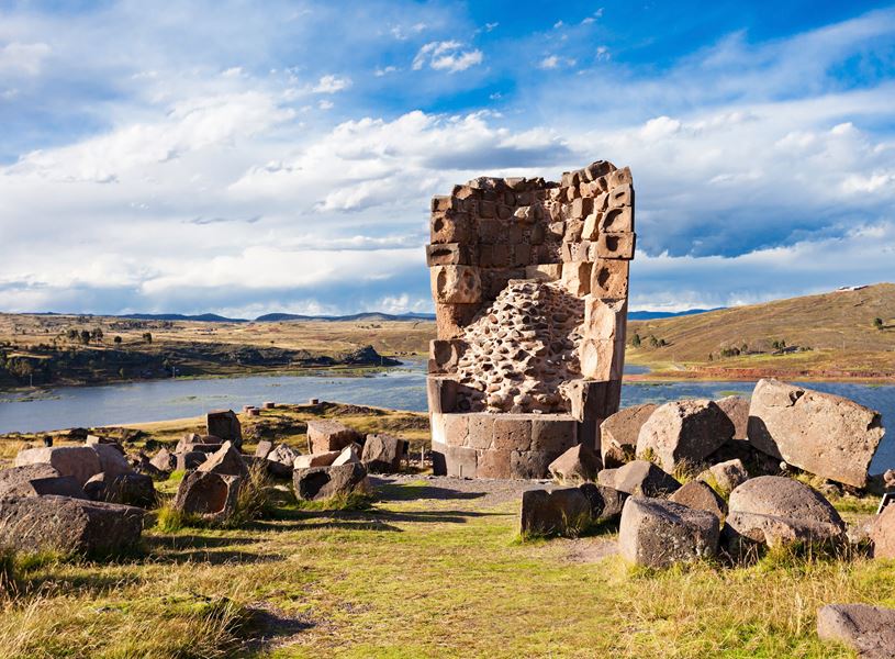 Sillustani in Lake Umayo, Peru
