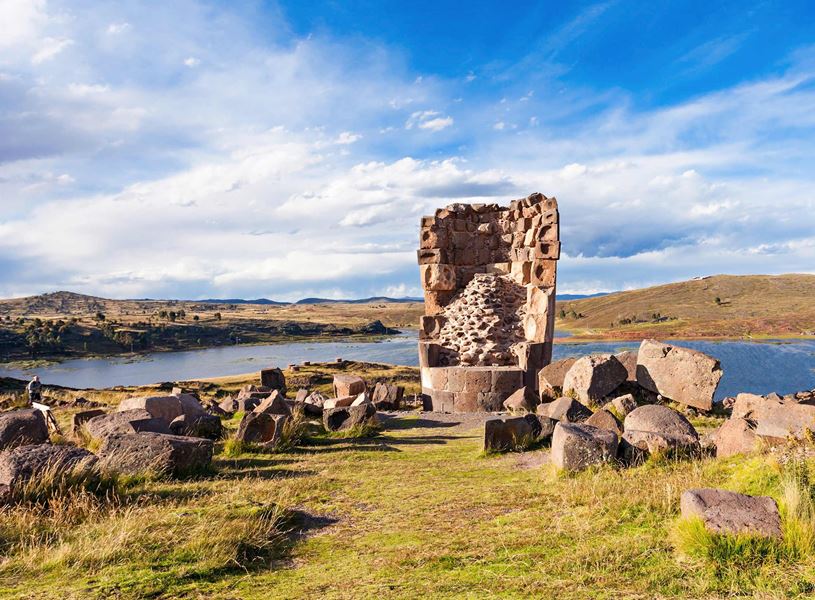 Sillustani in Lake Umayo, Peru