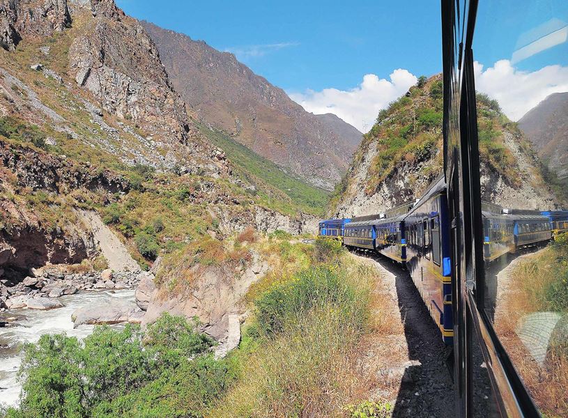 Train from Cuzco to Machu Pichu, Peru