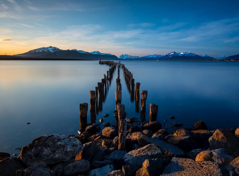 Lake in Puerto Natales, Chile