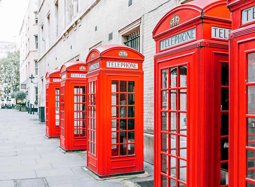 Telephone Box in London, England