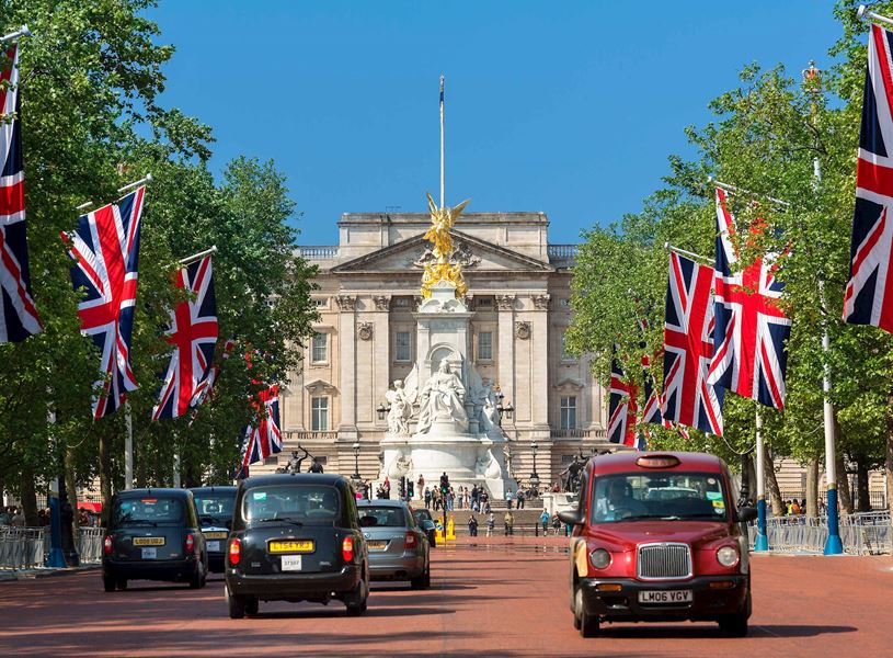 Buckingham Palace in London, England