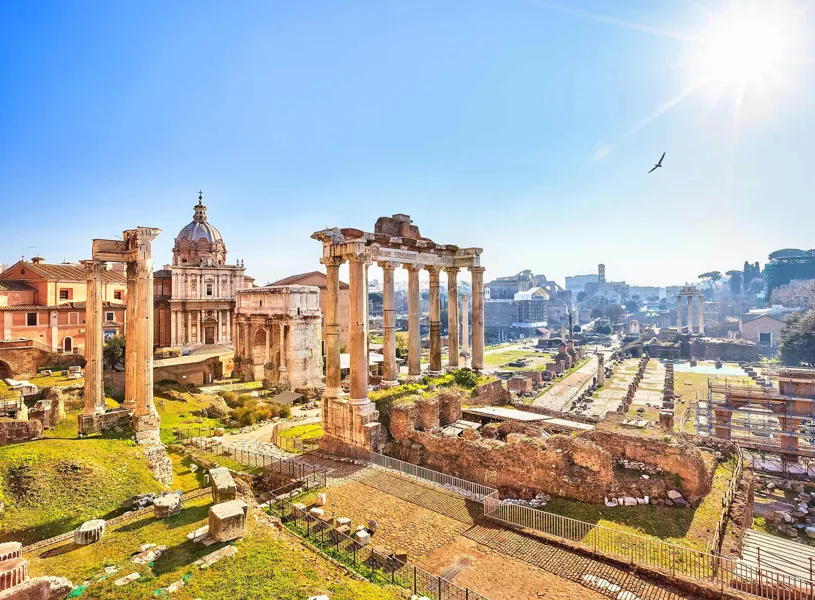 The Roman Forum in Rome, Italy