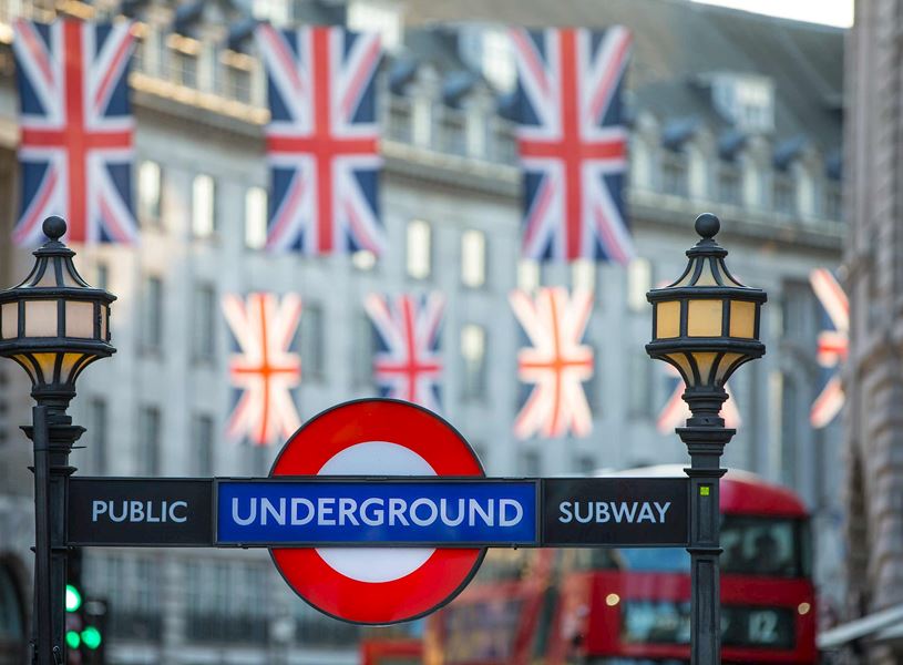 Underground Sign in London, England