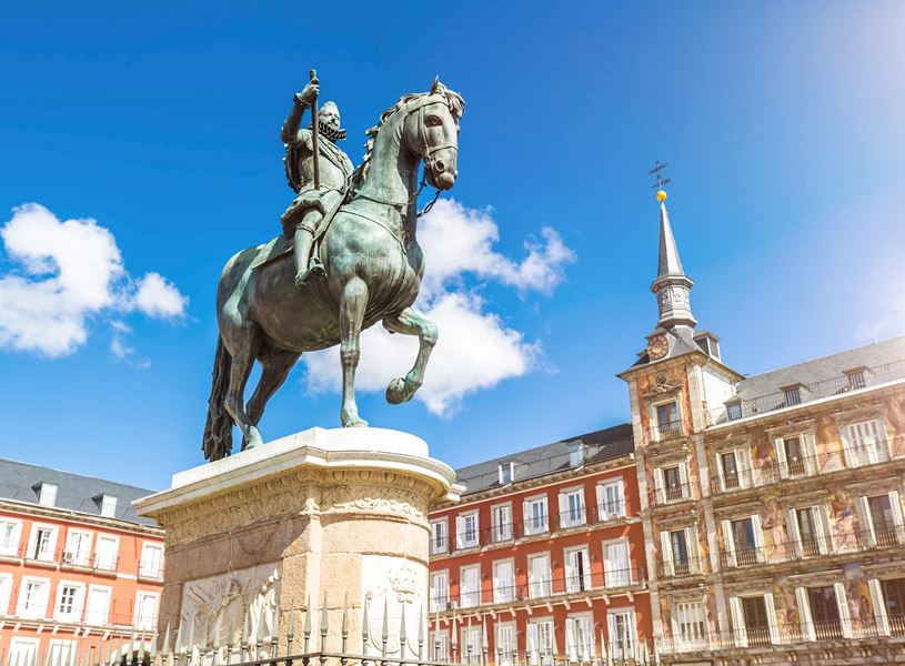 Plaza Mayor in Madrid, Spain