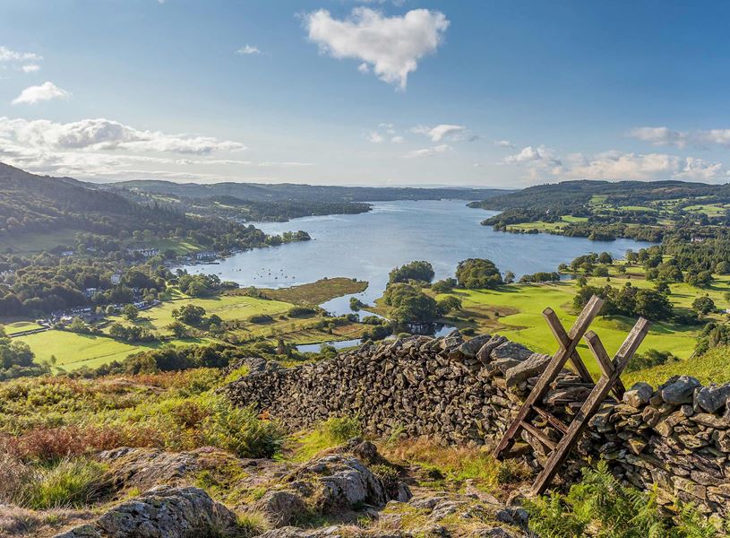 Lake Windermere in Cumbria, England