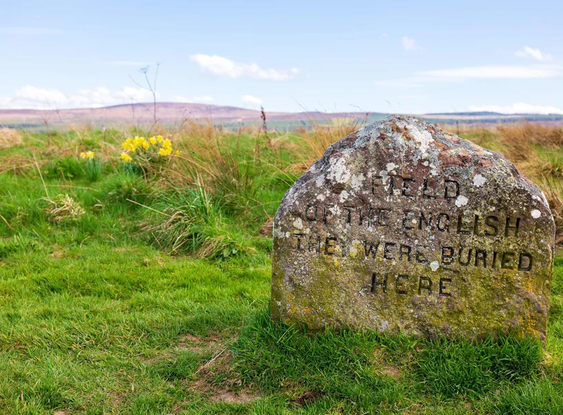 Grave stones in Culloden, Scotland