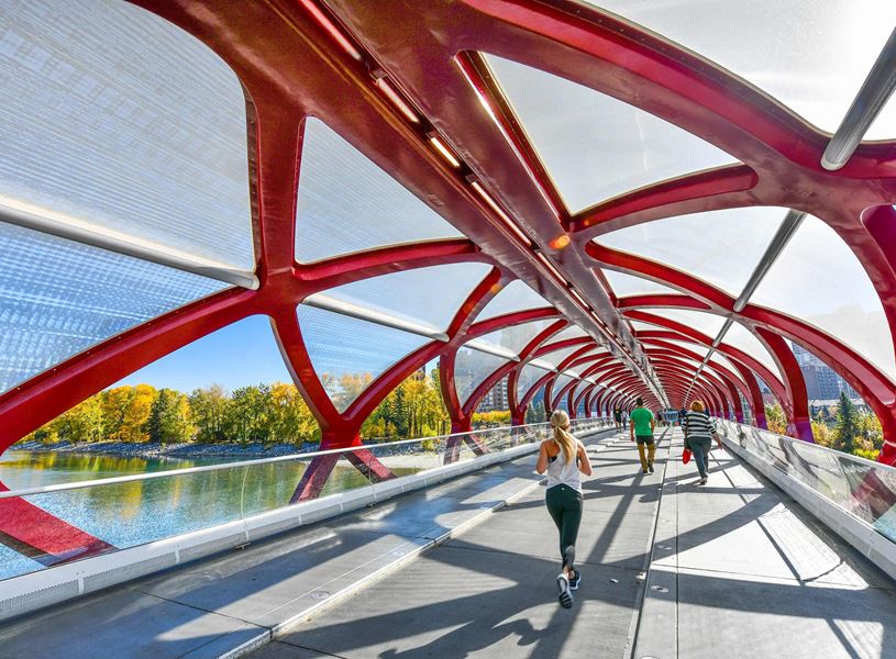 Peace Bridge in Calgary, Canada