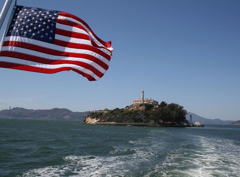 Alcatraz Island in San Francisco, USA
