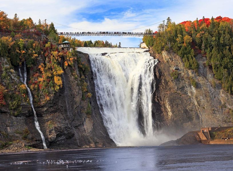 Montmorency Falls in Quebec, Canada