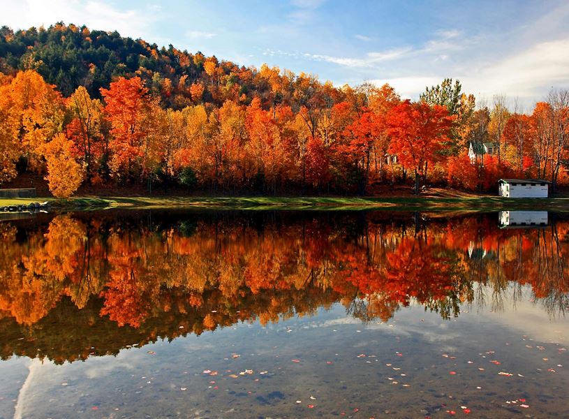 Lake in North Conway, USA