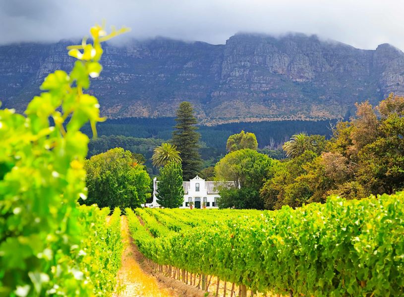 Cape Dutch Manor House in Cape Town, South_Africa