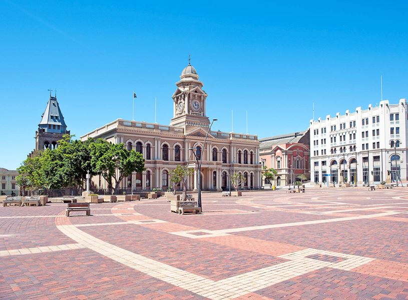 Town Hall and market square with surroundings, Gqeberha, South Africa
