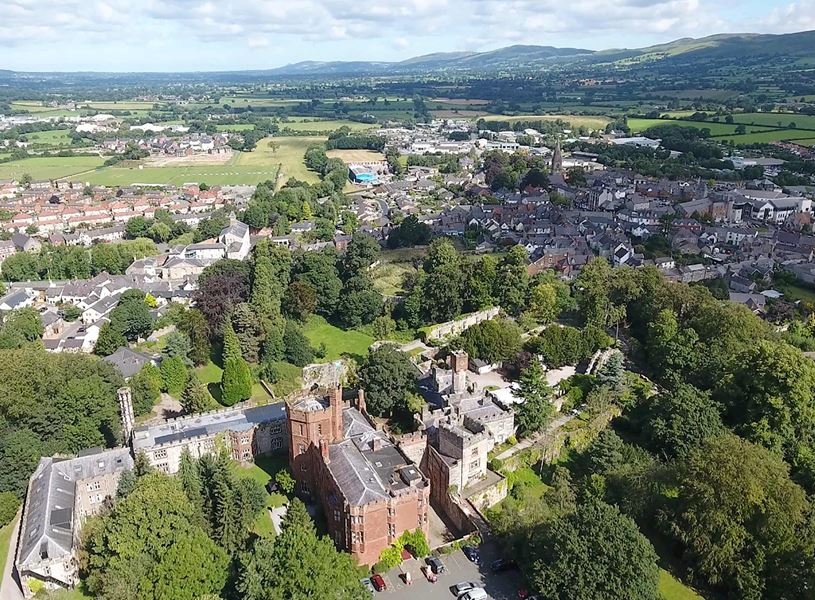 Stay in the 13th-century Ruthin Castle in North Wales with its original moat 