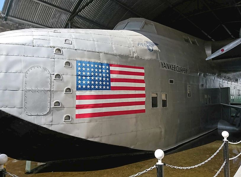 Yankee Clipper flying boat on display at Foynes Flying Boat Museum
