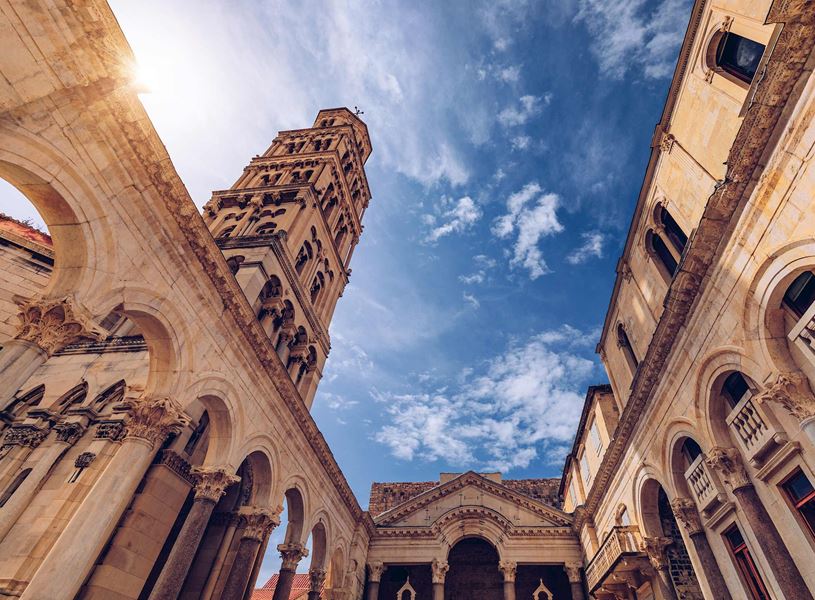 Diocletian's Palace, a UNESCO World Heritage Site in Split, Croatia