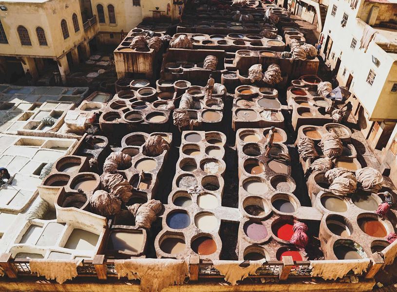 Visit a traditional tannery and dye-pit in Fes, Morocco