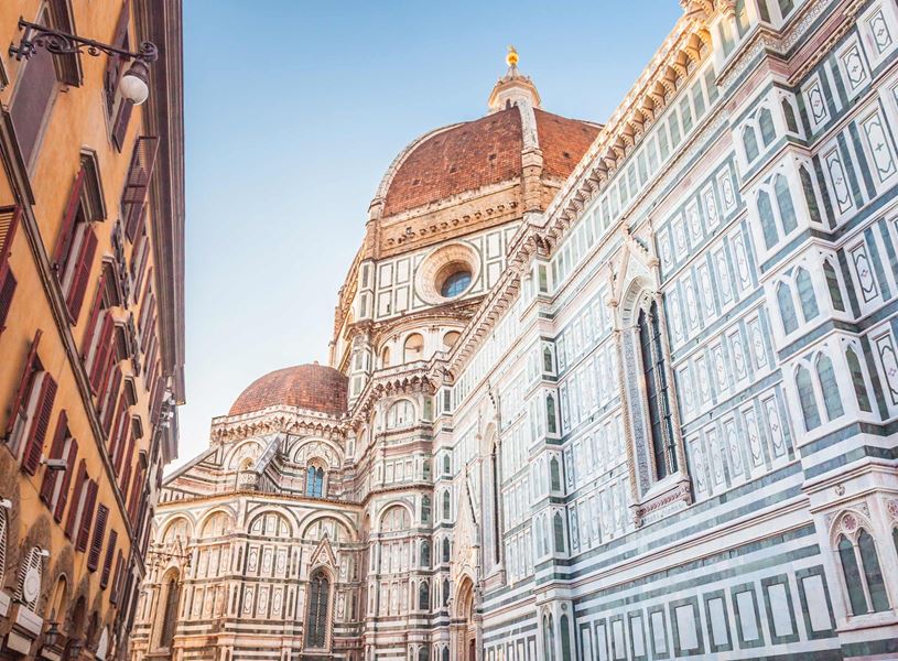 Walking tour and drive in Florence, Italy