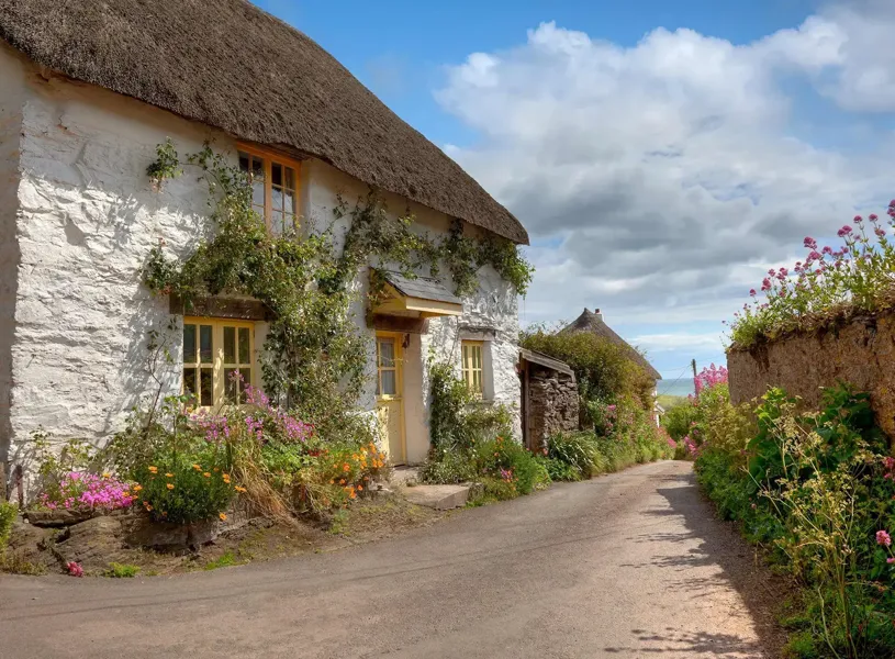 A street view of Devonshire Village in England