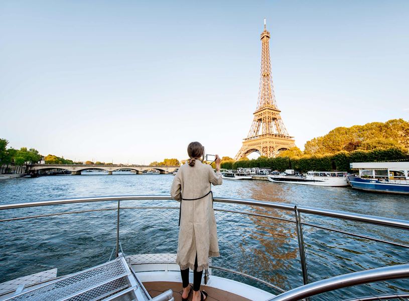 Cruise the Seine and view Paris, France