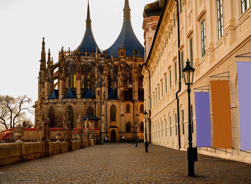 St. Barbara's Church and Jesuit College in Kutna Hora, Czech Republic