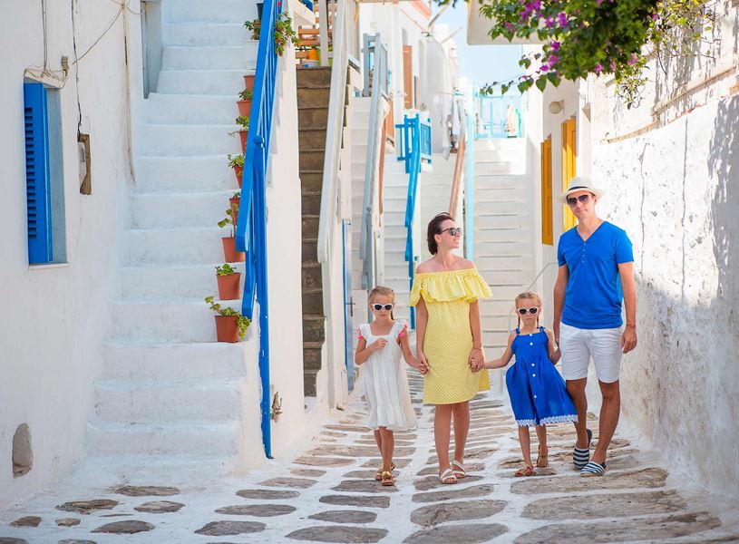 Countryside tour with Hora and Little Venice in Mykonos, Greece
