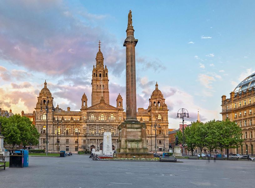 George Square in Glasgow, Scotland
