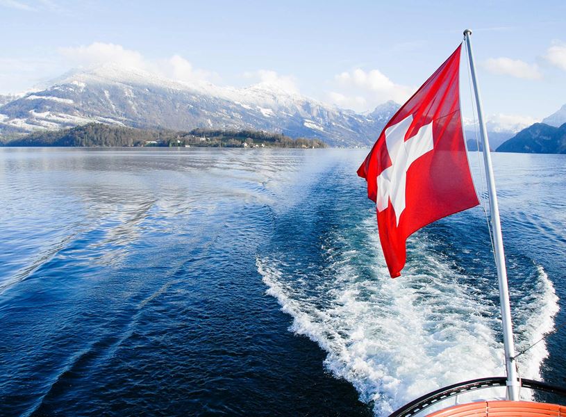 Lake Lucerne cruise and drinks, Lucerne, Switzerland