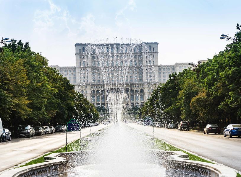 Visit parliament in Bucharest, Romania