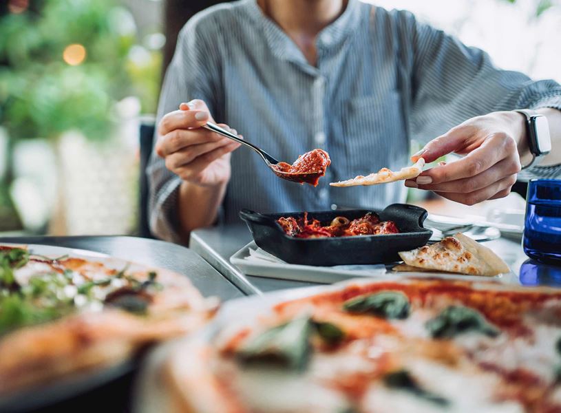 Dinner in Rome, Italy