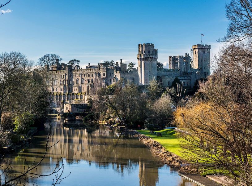 See the State Apartments, wax-works and climb Guy and Caesar’s Towers for panoramic views at Warwick Castle, England