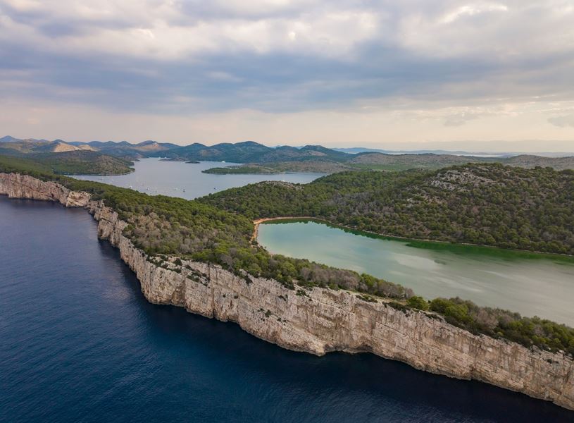 Salt Lake and White Cliffs, Telašćica Nature Park, Croatia